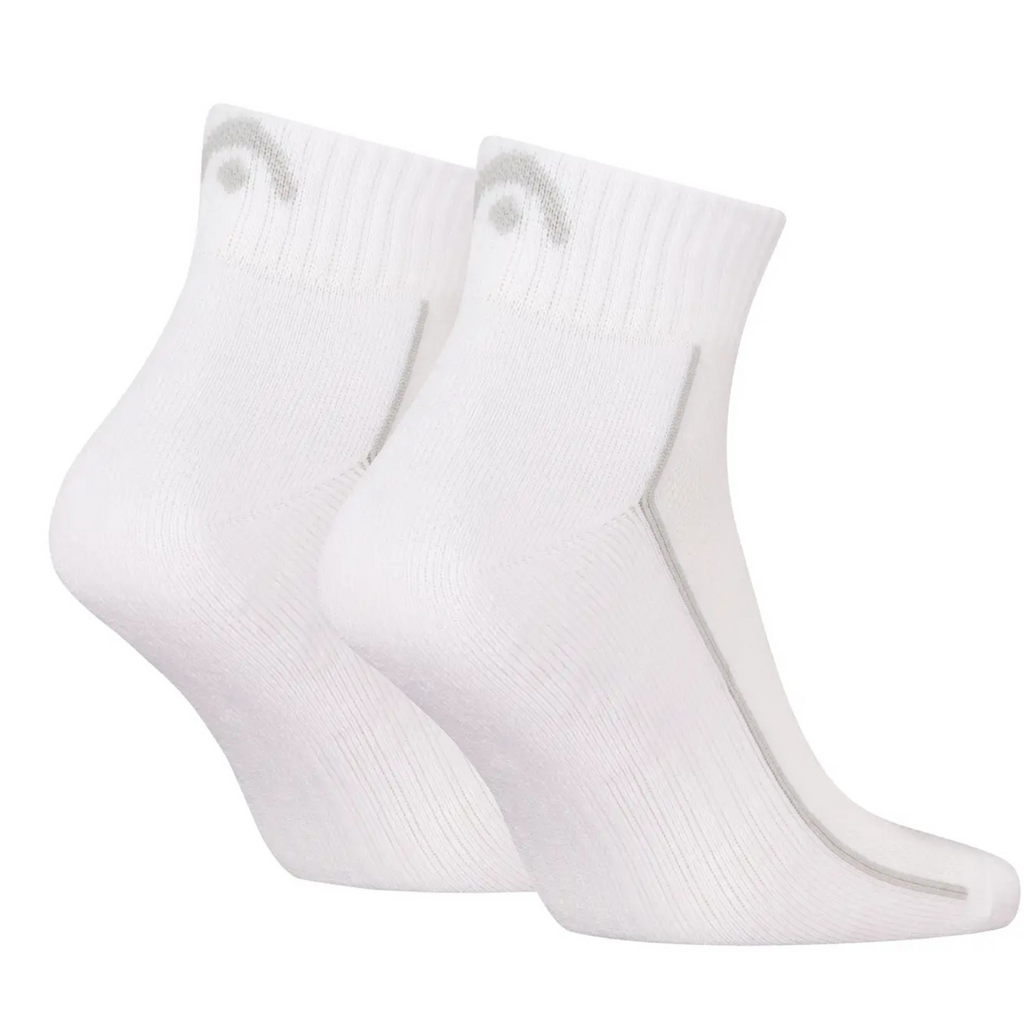 Two white socks on a white background
