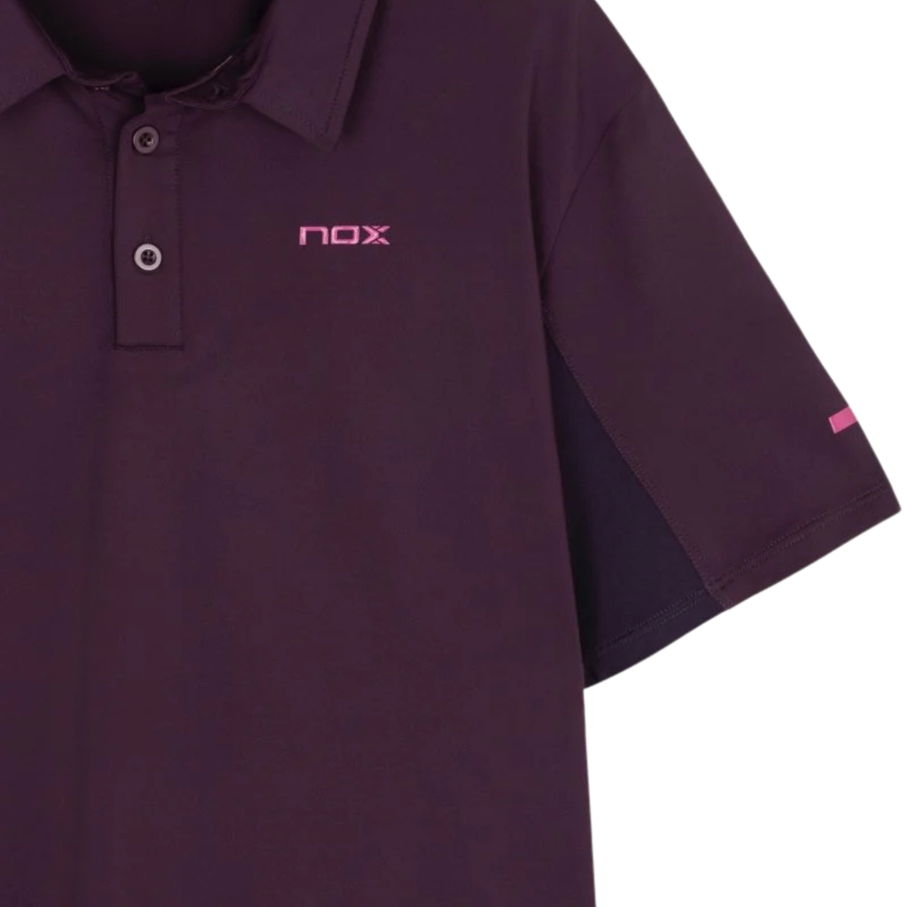 Nox Men's PRO Polo Padel T-Shirt 2026 - Deep Purple | Padelsouq