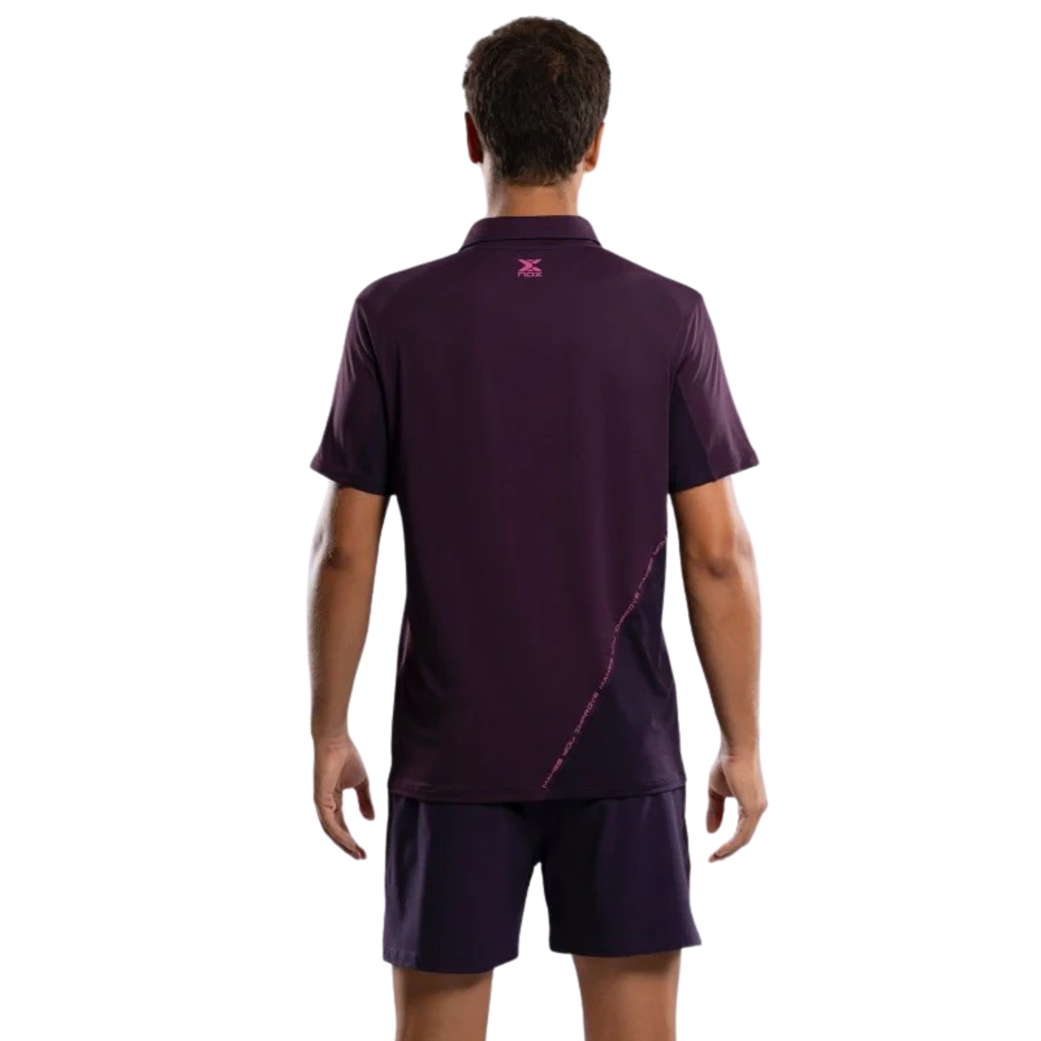 Nox Men's PRO Polo Padel T-Shirt 2026 - Deep Purple | Padelsouq