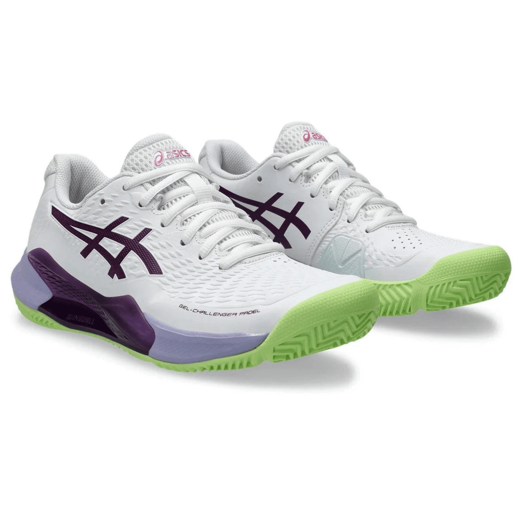 ASICS GEL-CHALLENGER 14 PADEL SHOES WHITE/DEEP MAUVE - Padelsouq