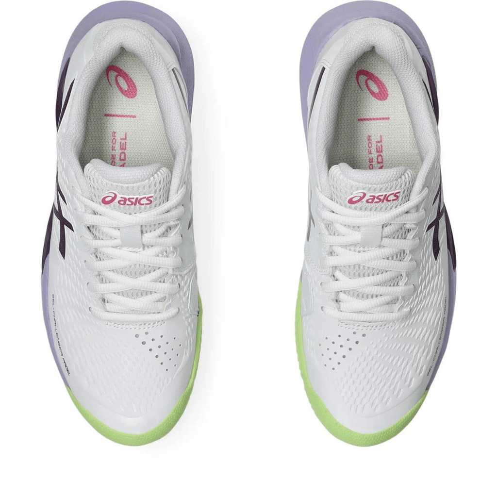 ASICS GEL-CHALLENGER 14 PADEL SHOES WHITE/DEEP MAUVE - Padelsouq