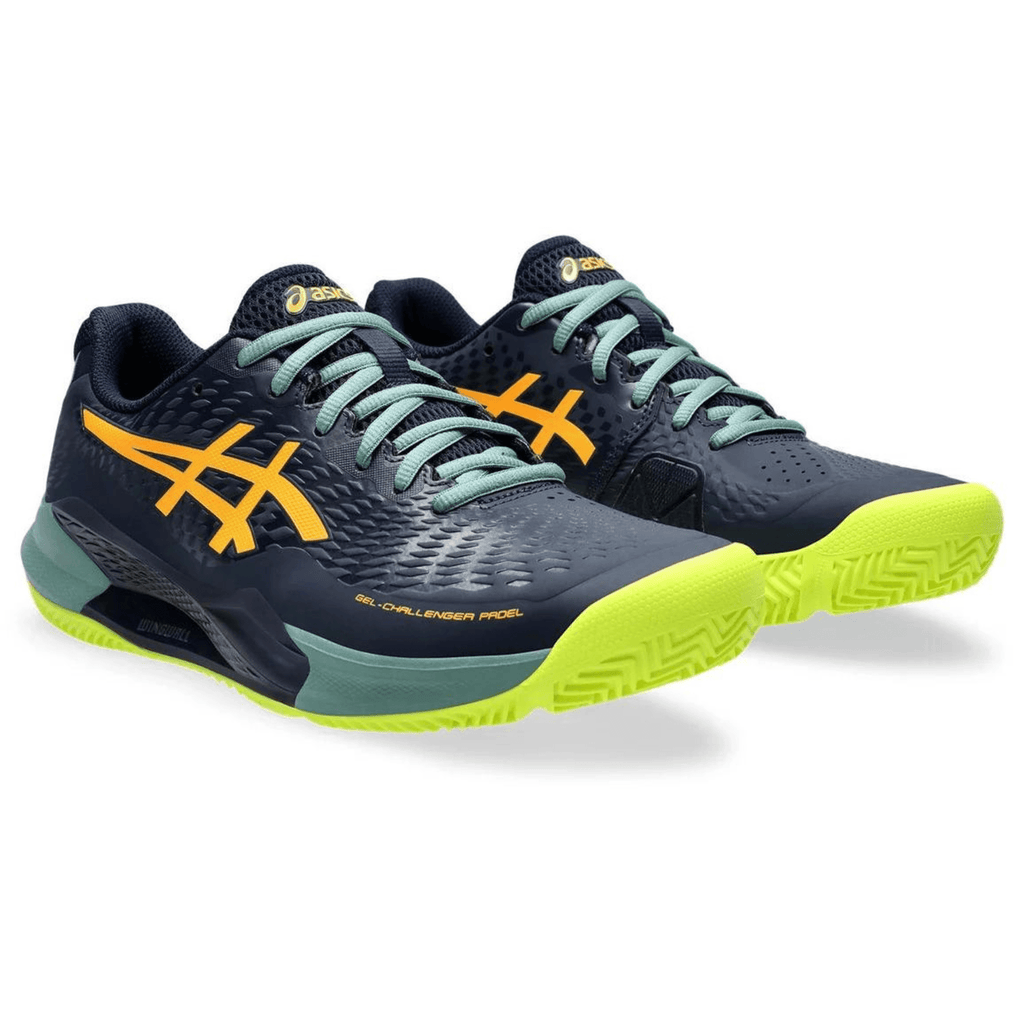 ASICS MEN'S CHALLENGER 14 PADEL SHOES MIDNIGHT/STADIUM ORANGE - Padelsouq