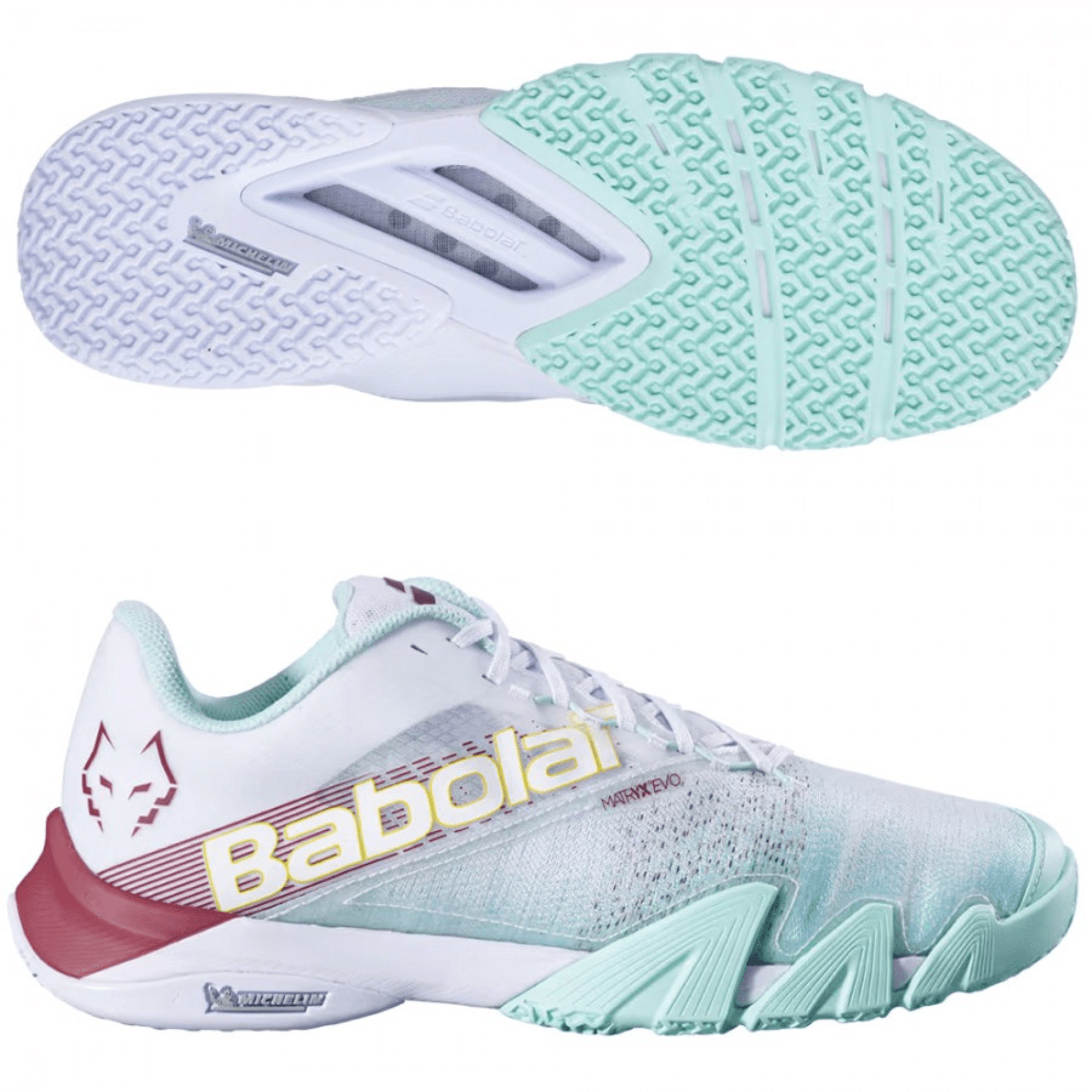 Lebron 2024 Edition Babolat Jet Premura 2 Padel Shoes White Red Padelsouq