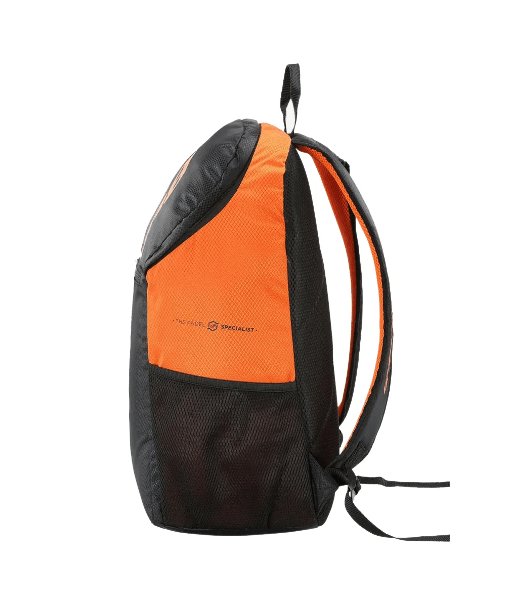 BULLPADEL PERFORMANCE BLACK NEON ORANGE PADEL BACKPACK Padelsouq