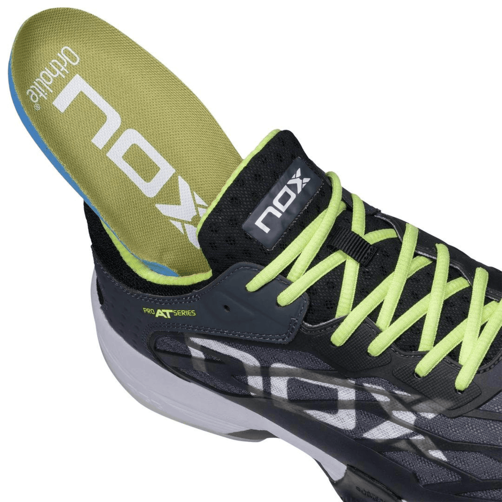 Nox AT10 LUX Black/Sharp Green Padel Shoes - Padelsouq