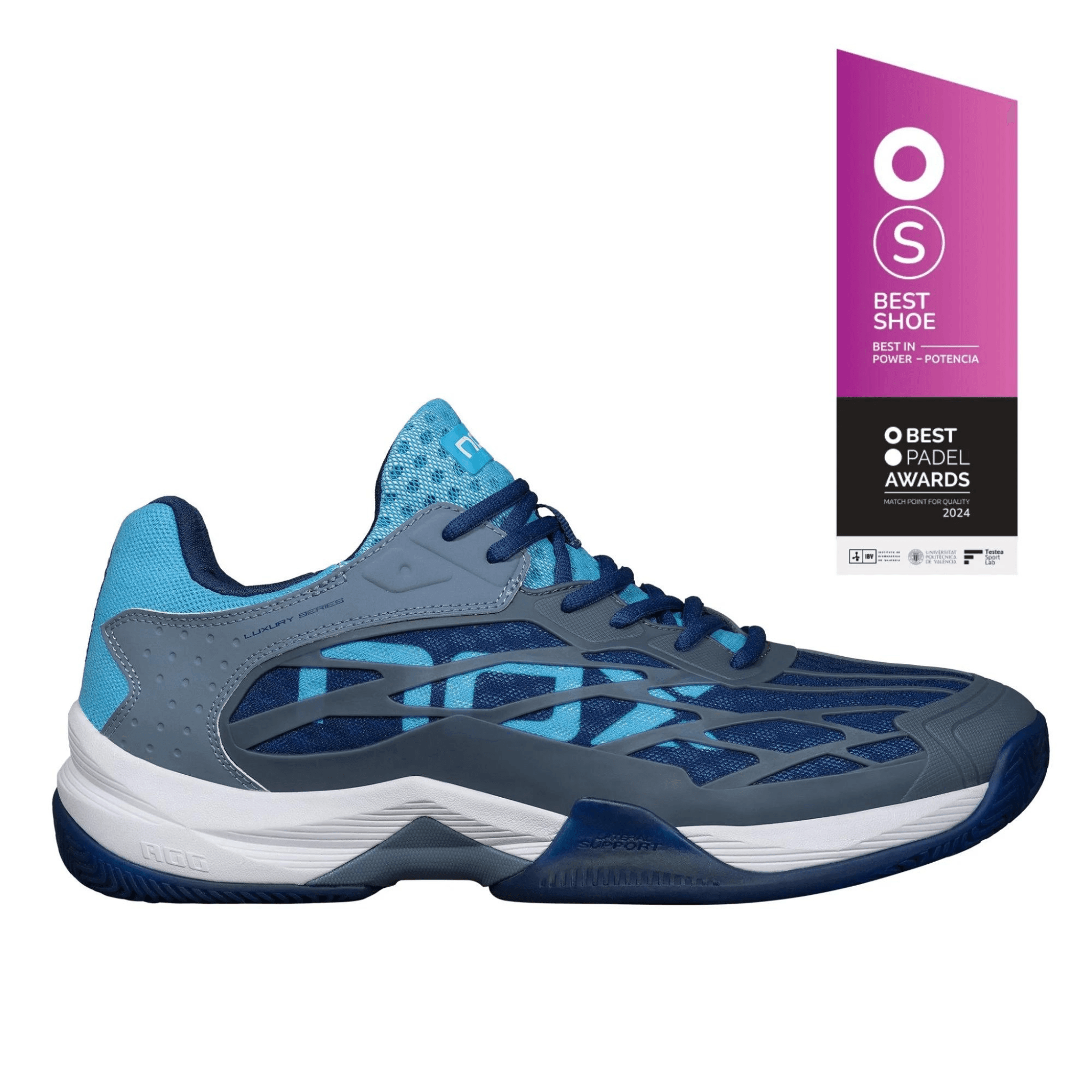 Nox AT10 Lux Stone Bonnie Blue Padel Shoes Elite Performance