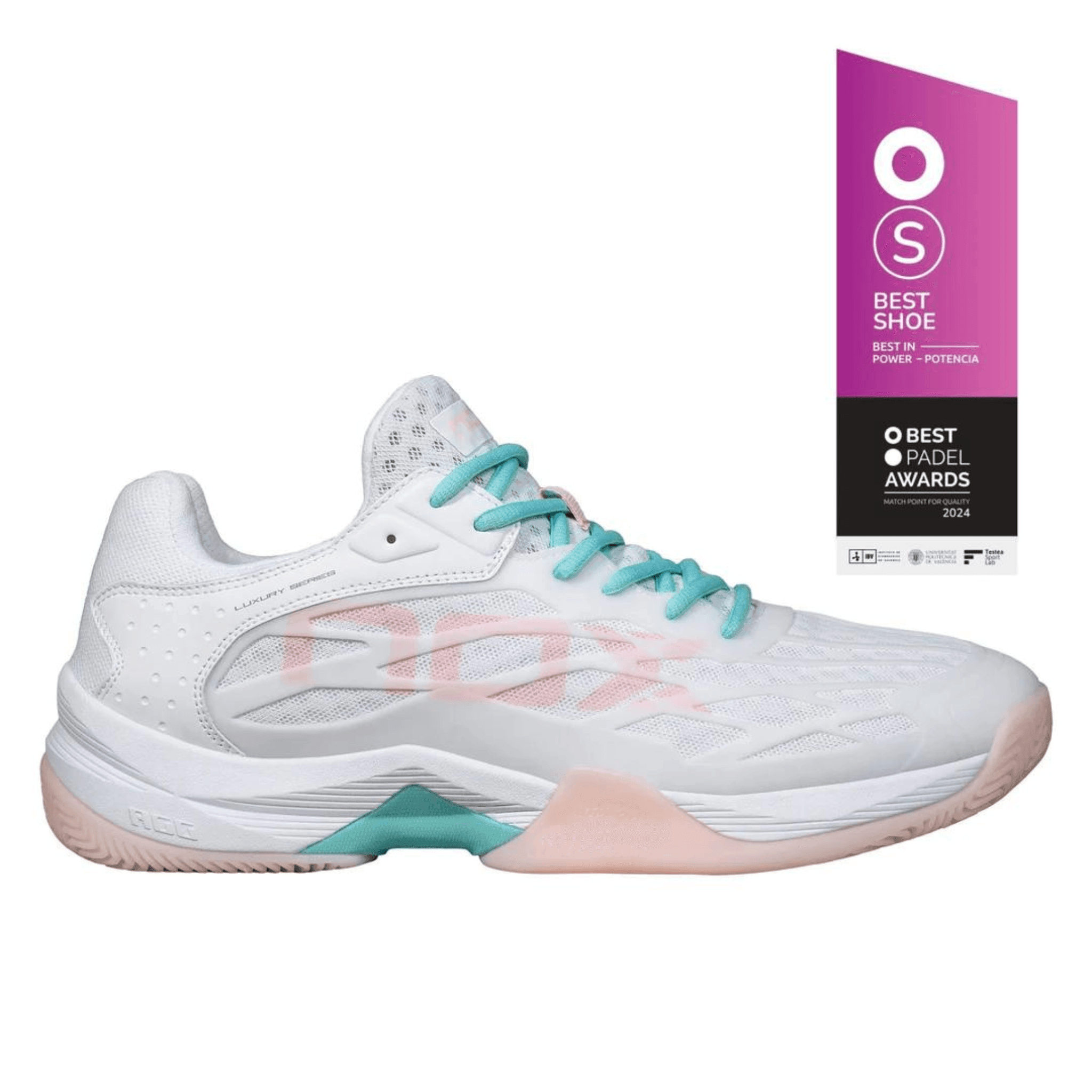 Nox AT10 Lux White Potpourri Women s Padel Shoes Elite Footwear Padelsouq