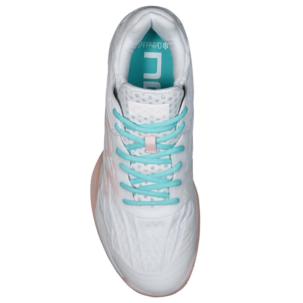 Nox AT10 LUX WHITE/POTPURRI Women's Padel Shoes - Padelsouq