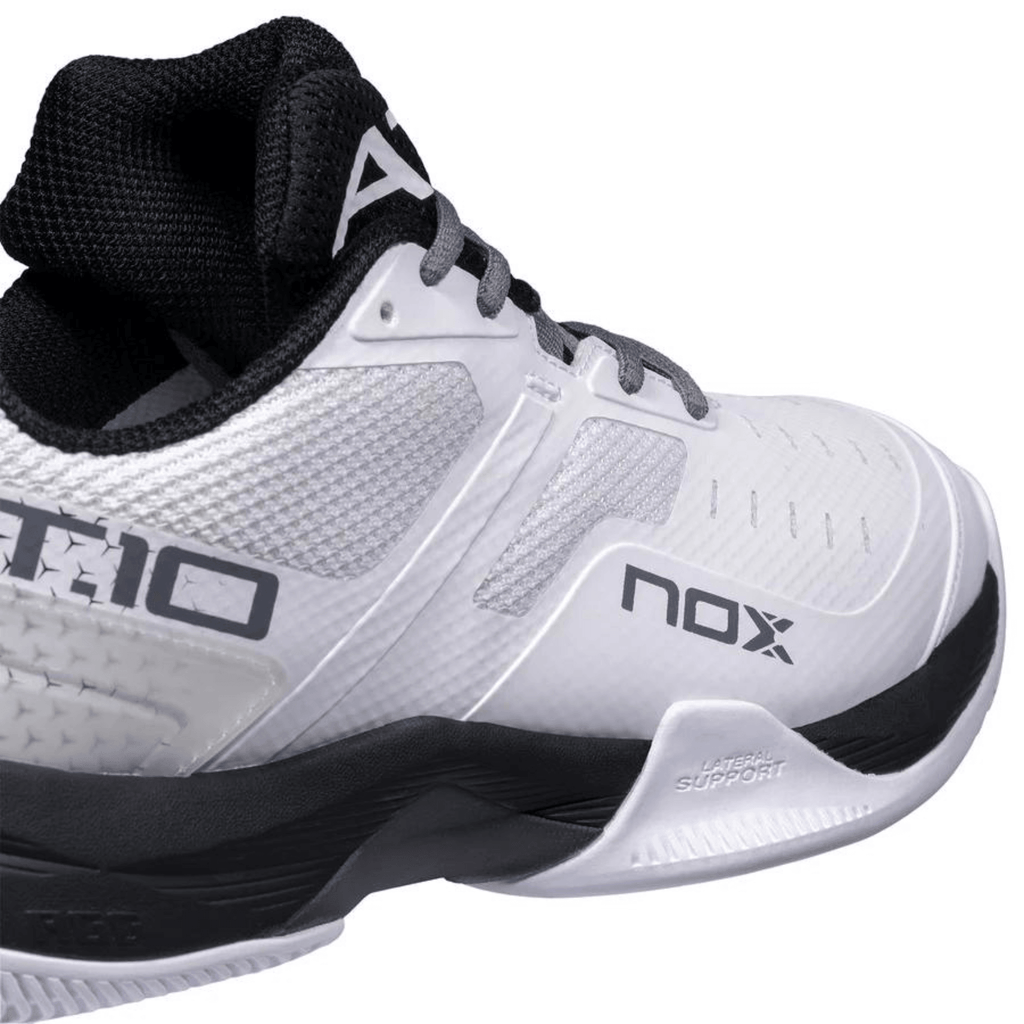 Nox AT10 White/Black Padel Shoes - Padelsouq