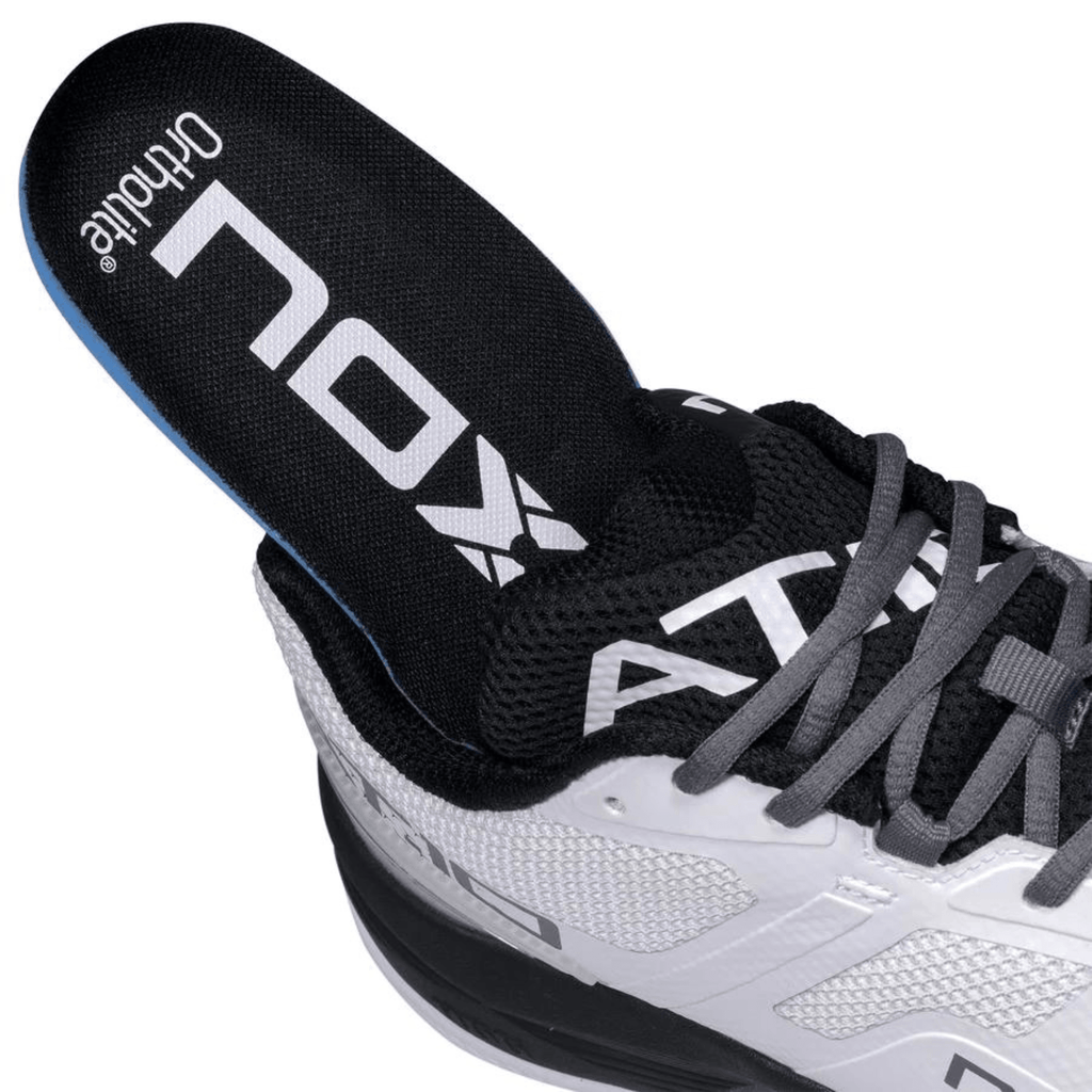 Nox AT10 White/Black Padel Shoes - Padelsouq