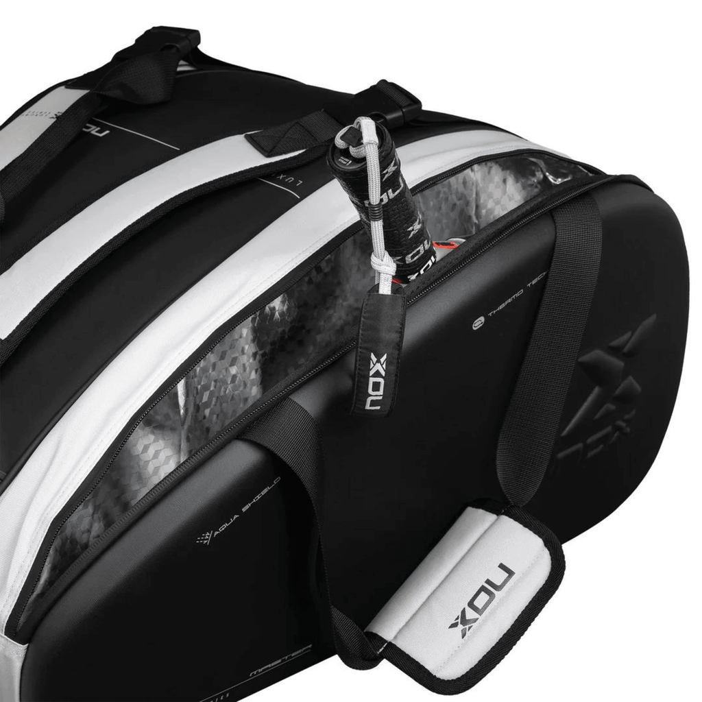 Nox LUXURY MASTER SERIES BLACK/WHITE PADEL BAG - Padelsouq