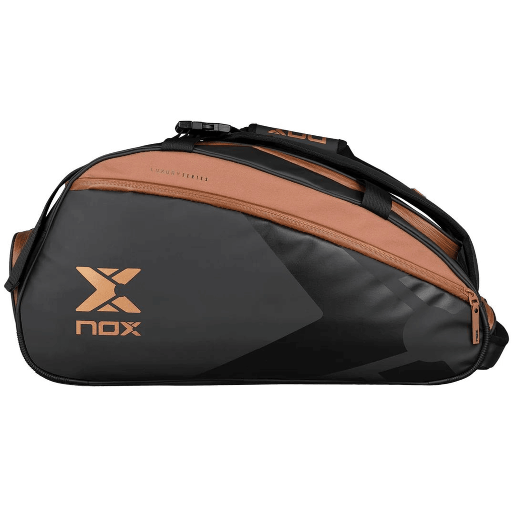 Nox LUXURY OPEN SERIES PADEL BAG BLACK/BROWN - Padelsouq