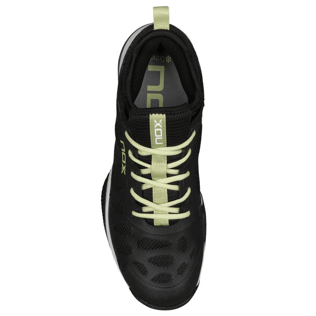 Nox NERBO Black/Soft Lime Padel Shoes - Padelsouq