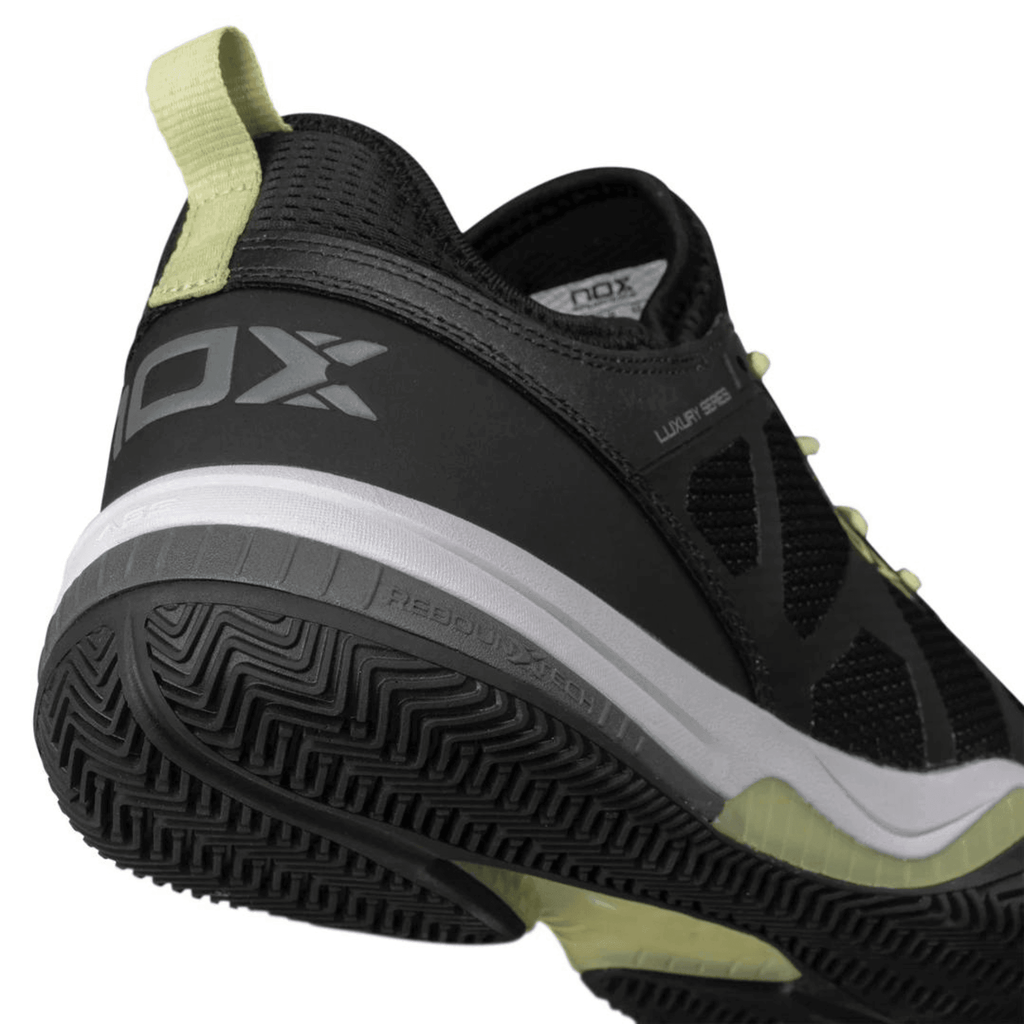 Nox NERBO Black/Soft Lime Padel Shoes - Padelsouq