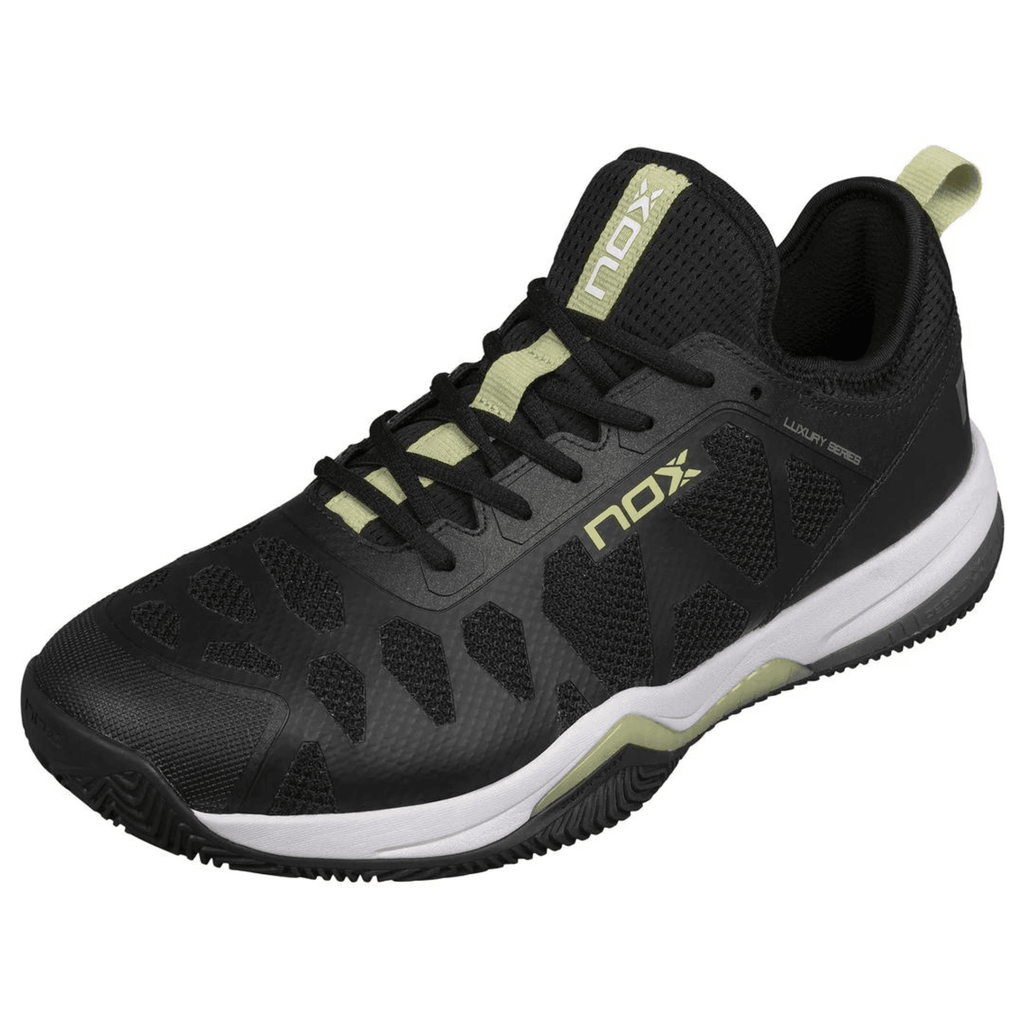 Nox NERBO Black/Soft Lime Padel Shoes - Padelsouq