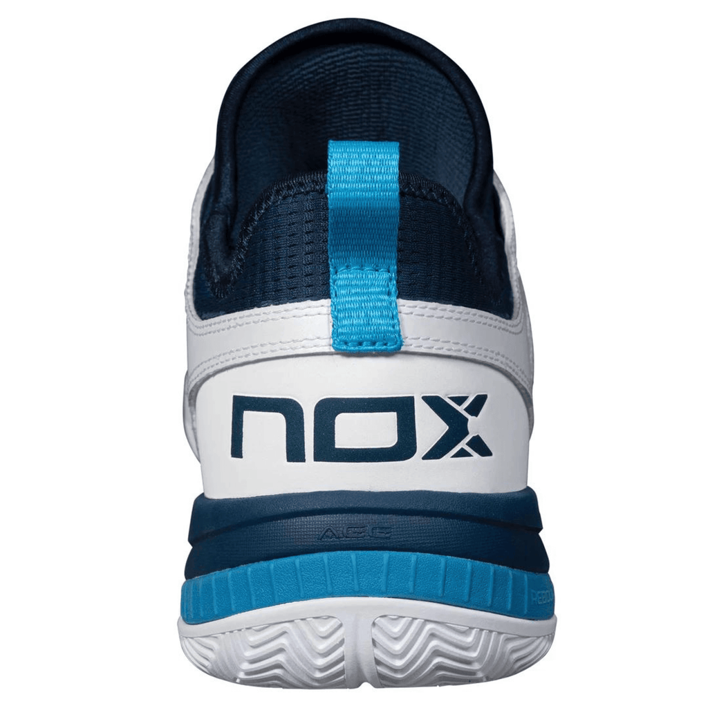 NOX NERBO WHITE/SWEDISH BLUE PADEL SHOES - Padelsouq