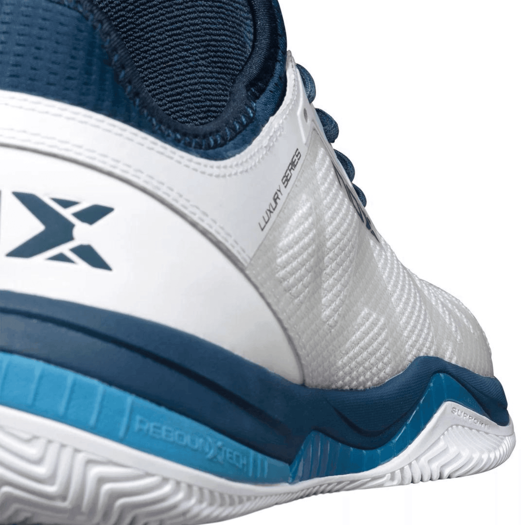 NOX NERBO WHITE/SWEDISH BLUE PADEL SHOES - Padelsouq