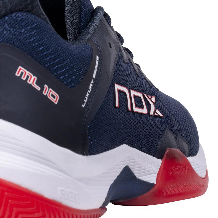 Nox Padel Shoes ML10 HEXA Blue Navy/Red - Padelsouq