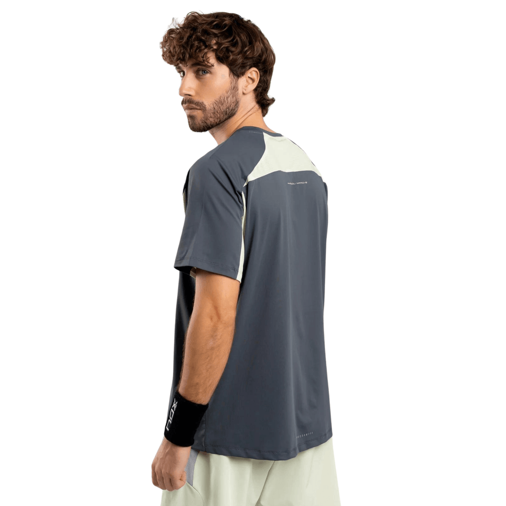 NOX Pro Charcoal Gray Men's Padel T-Shirt - Padelsouq