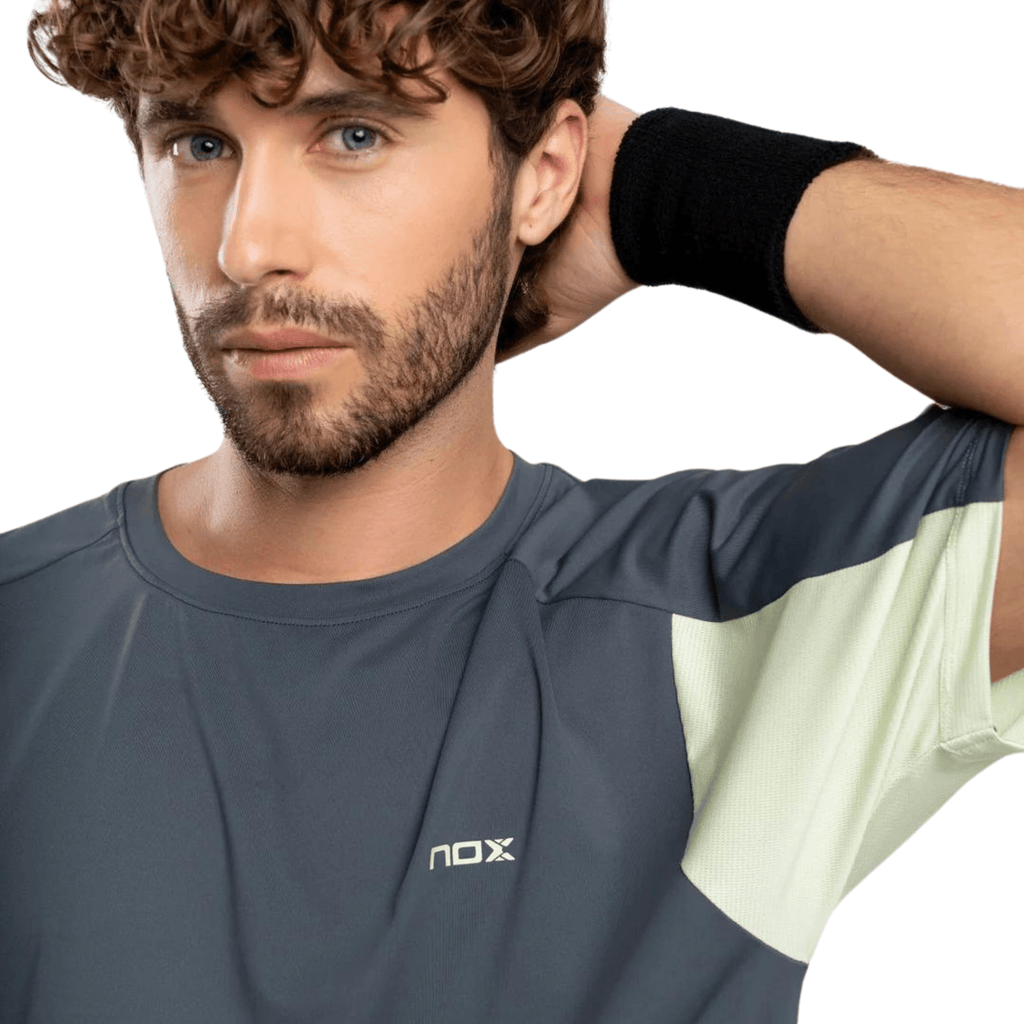 NOX Pro Charcoal Gray Men's Padel T-Shirt - Padelsouq