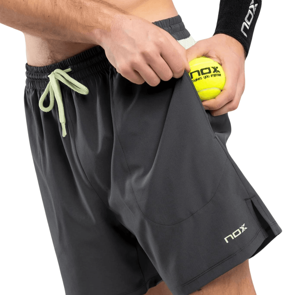 Nox Pro Charcoal Grey Men's Padel Shorts - Padelsouq