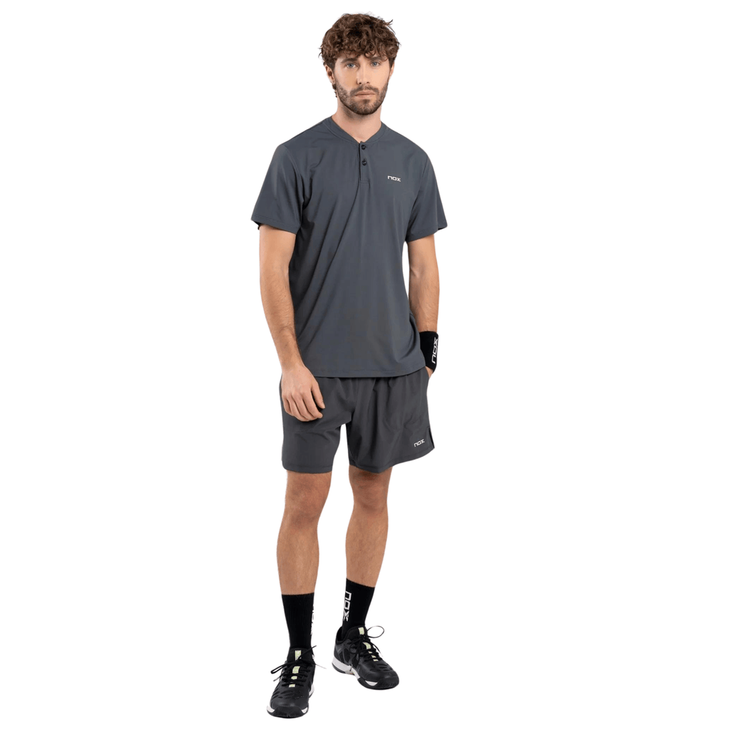 Nox Pro Charcoal Grey Men's Padel Shorts - Padelsouq