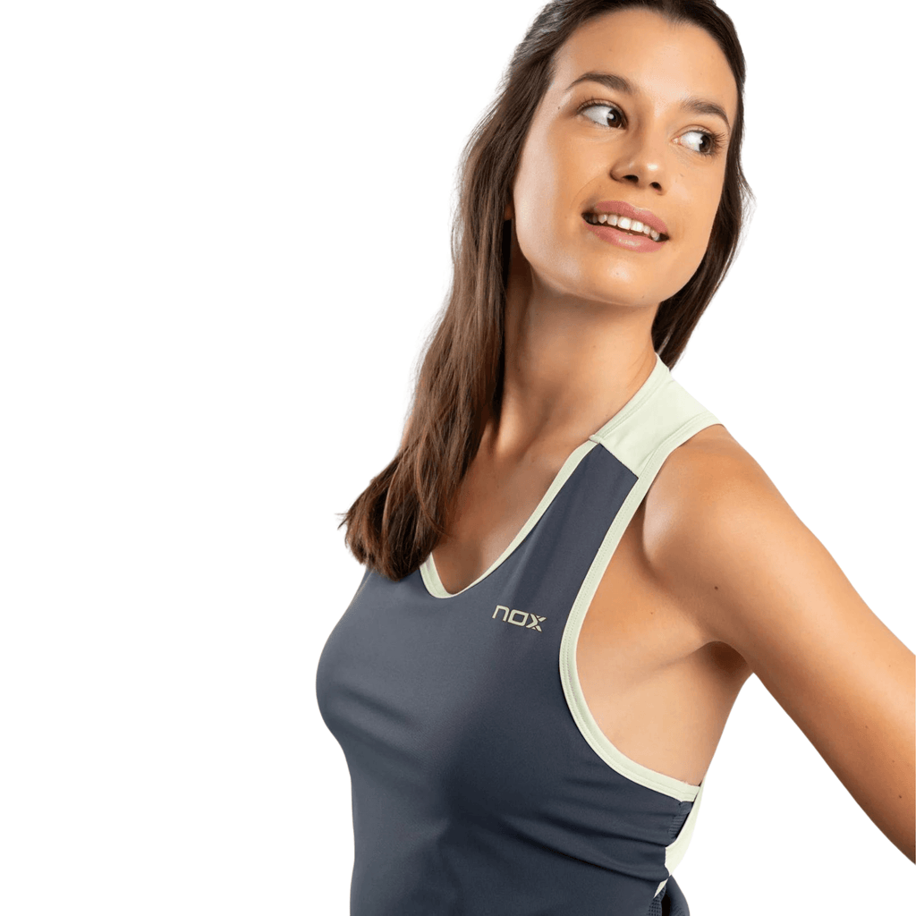 NOX Pro Charcoal Grey Women's Padel Tank Top - Padelsouq