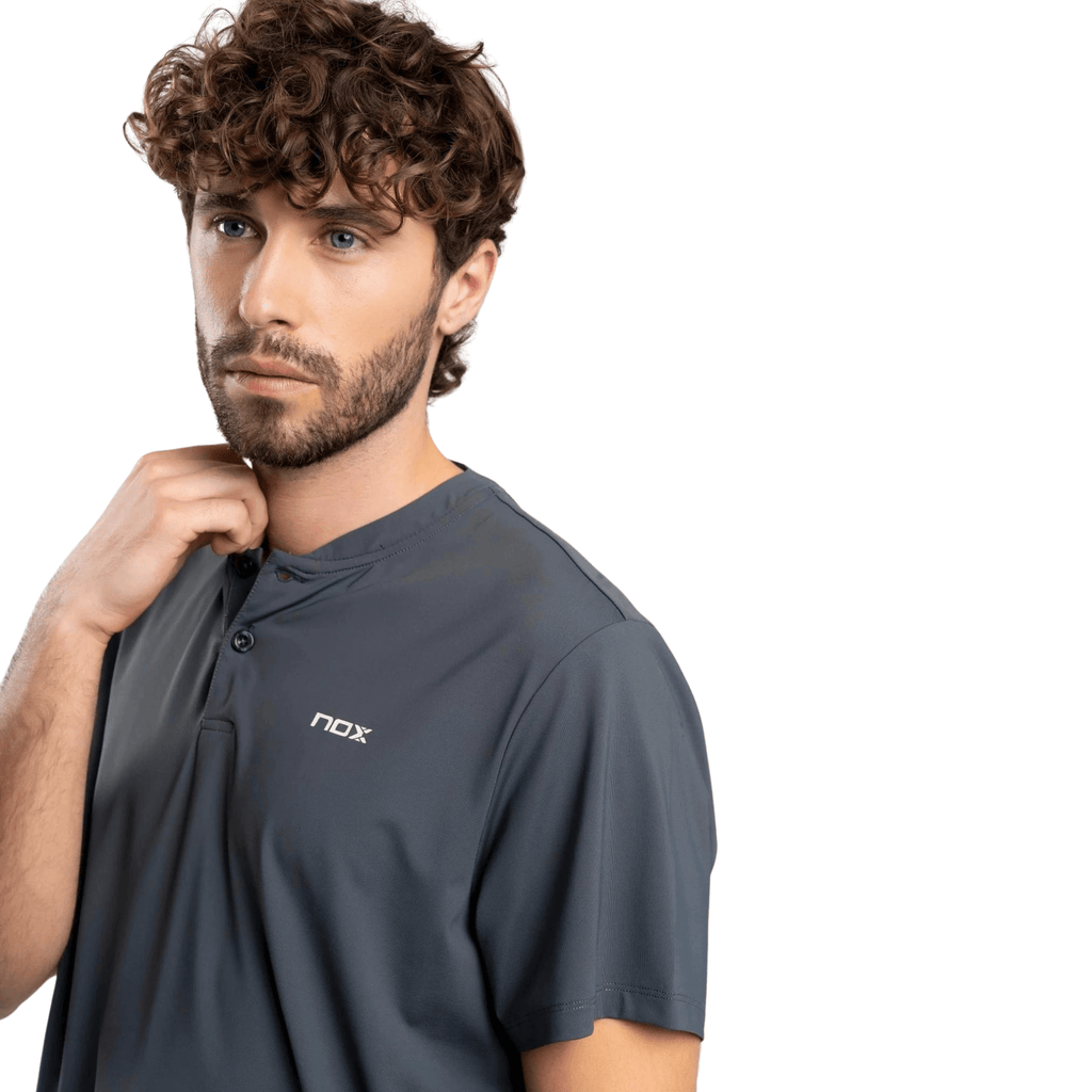 Nox Pro Padel Polo Shirt Charcoal Grey - Padelsouq