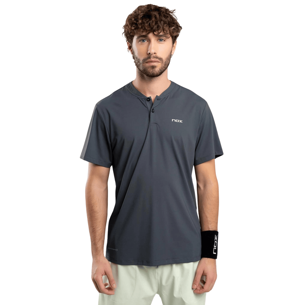 Nox Pro Padel Polo Shirt Charcoal Grey - Padelsouq