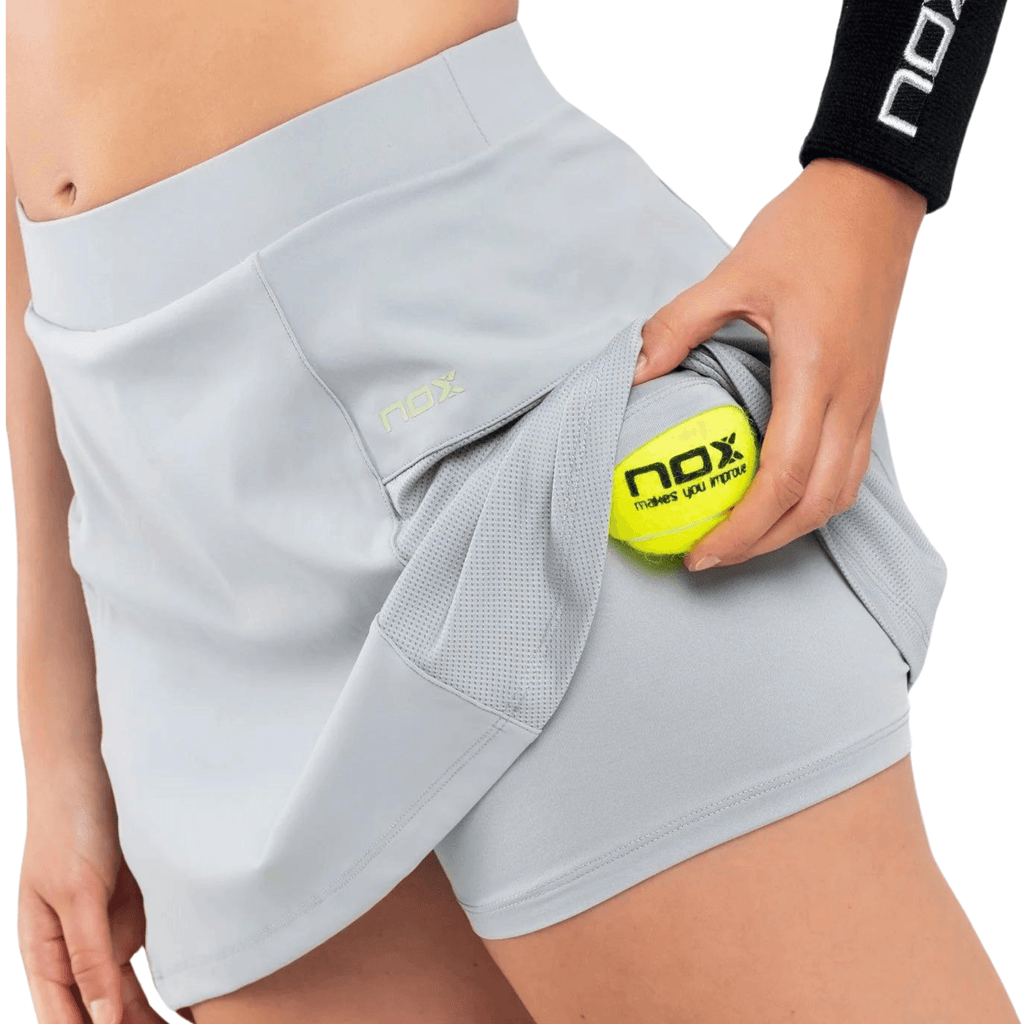 NOX Pro Padel Skirt Mist Grey - Padelsouq