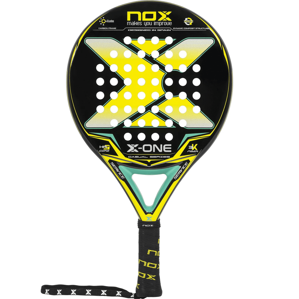 NOX X-ONE Yellow & Green Padel Racket - Padelsouq